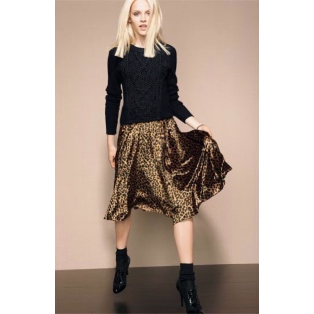 NWT Marc By Marc Jacobs Leopard Print Midi Skirt​ - Picture 5 of 9